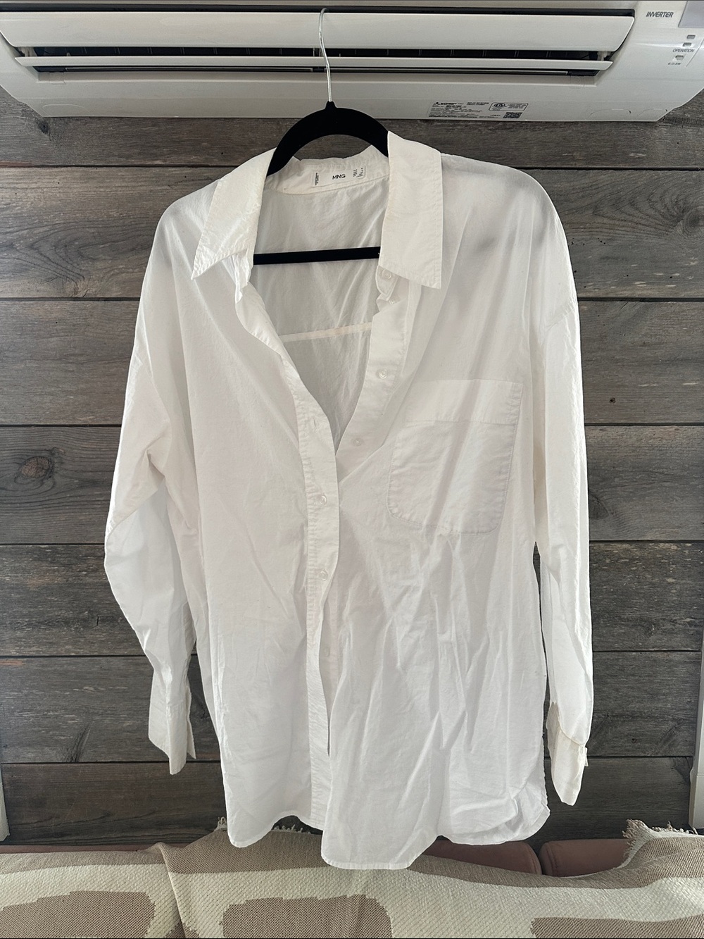 Mango Classic White Button-Up Shirt